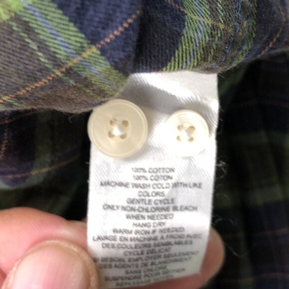 Untuckit Mens Shirt Medium Long Sleeve Plaid Button-Up Flannel 100% Cotton - Picture 7 of 11